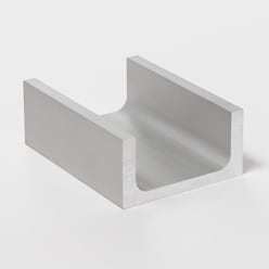 an aluminum channel rounded inside extrusion